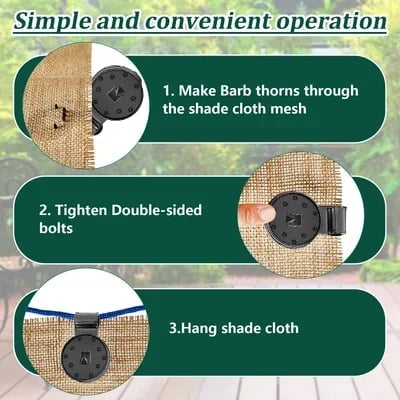 🔥LAST DAY 75% OFF-🔥Shade Cloth Heavy Duty Lock Grip