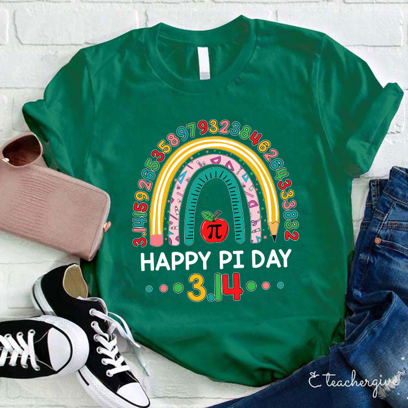 Happy Pi Day 3.14 Teacher T-Shirt