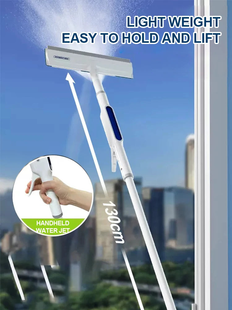 Window Squeegee with Spray