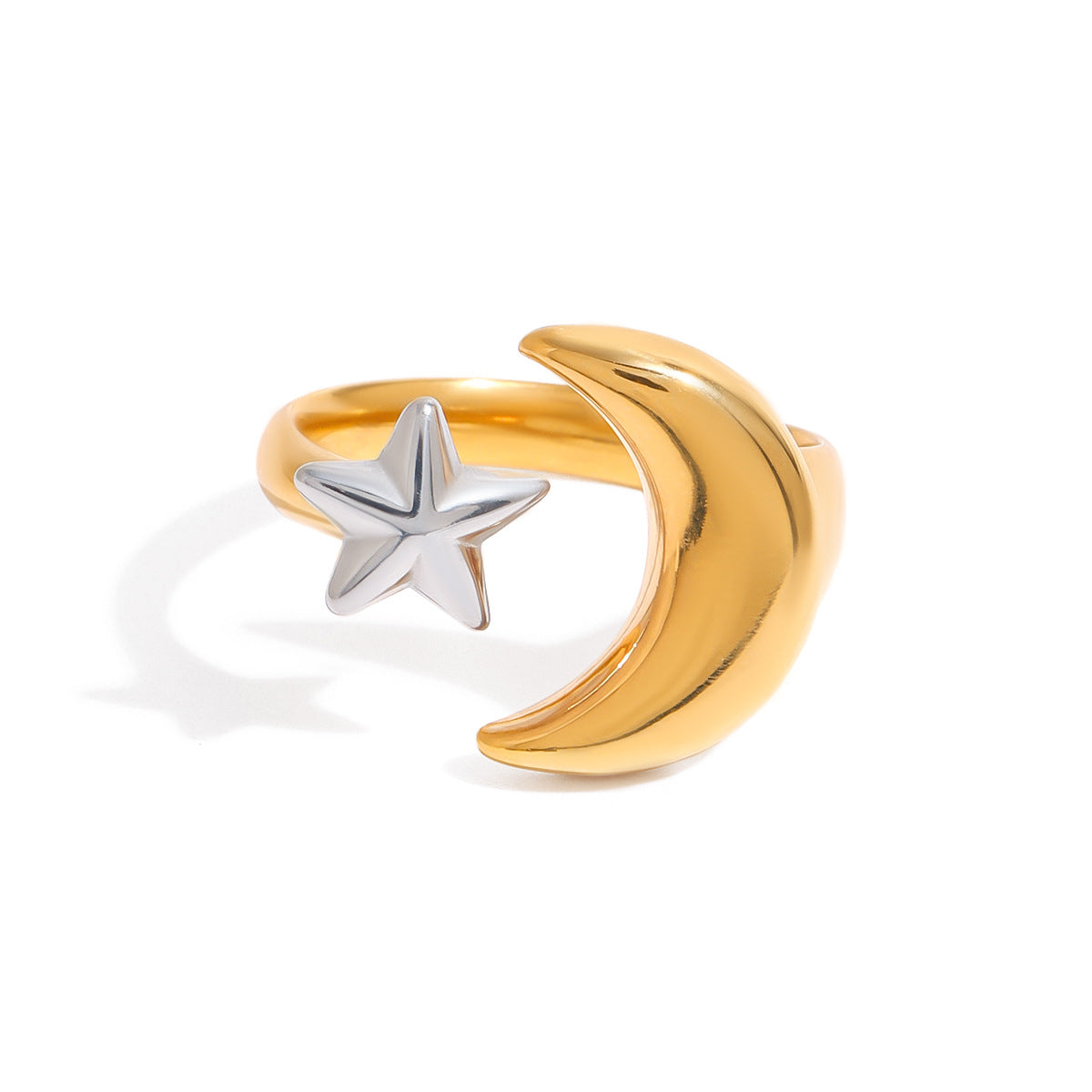 Star Titanium Steel Ring Female Niche Design Ring Stainless Steel Bracelet Ring