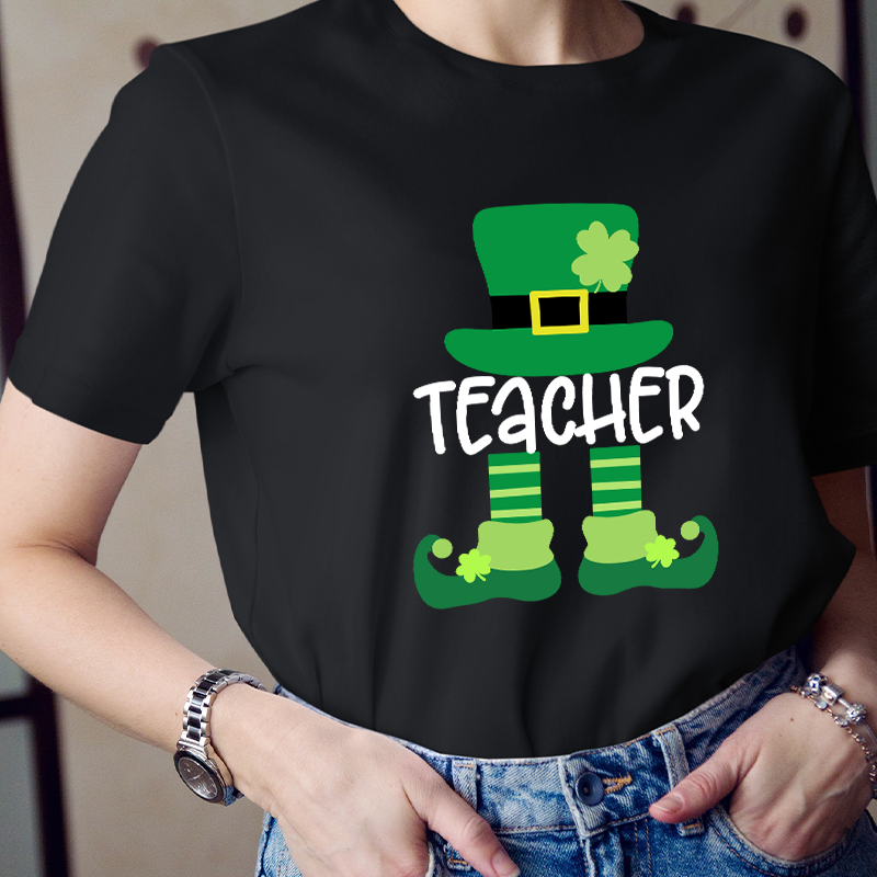 Little Teacher Leprechaun Teacher T-Shirt