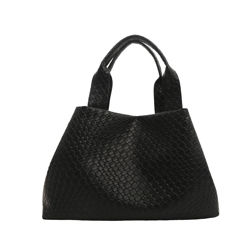 Women's Medium Pu Leather Solid Color Streetwear Magnetic Buckle Bucket Bag