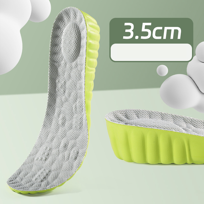 Gptsolvy 3.5CM Height Increase Insole Sports Insoles Breathable Inner Inserts Shoes Pads Adjustable Size Unisex Invisible Heighten Pads