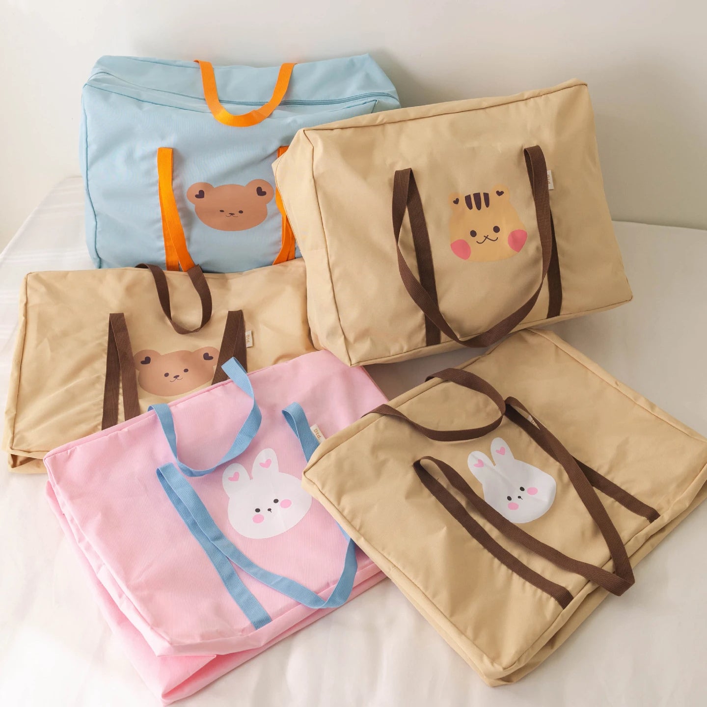 Charming Baby Quilt and Storage Bag for Travel.