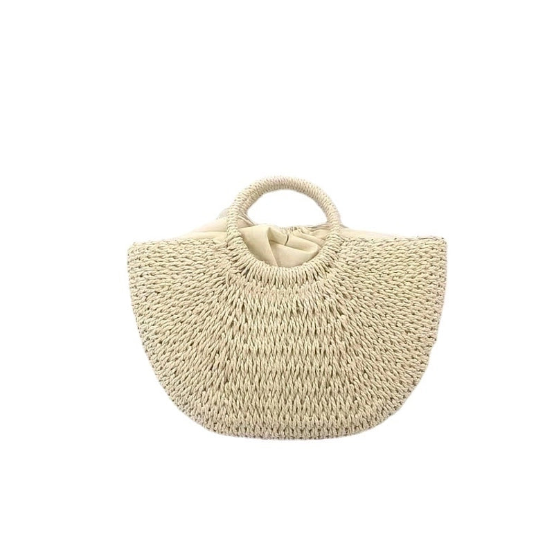 Women's Large Spring&summer Straw Vacation Straw Bag