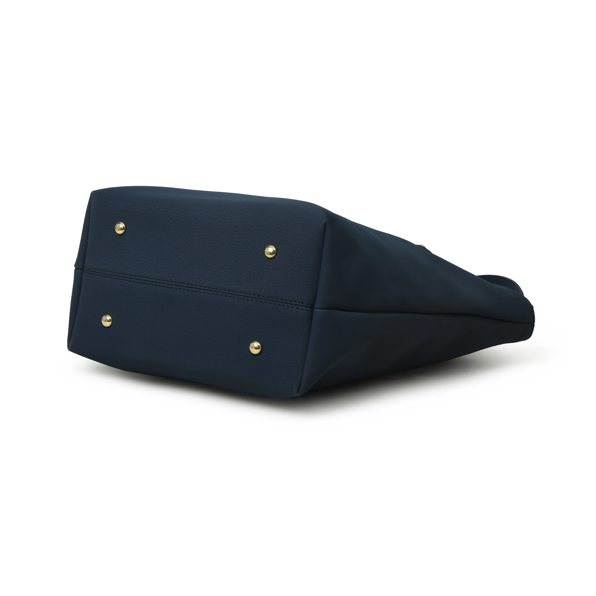 Era Vegan Leather Tote- Navy Blue