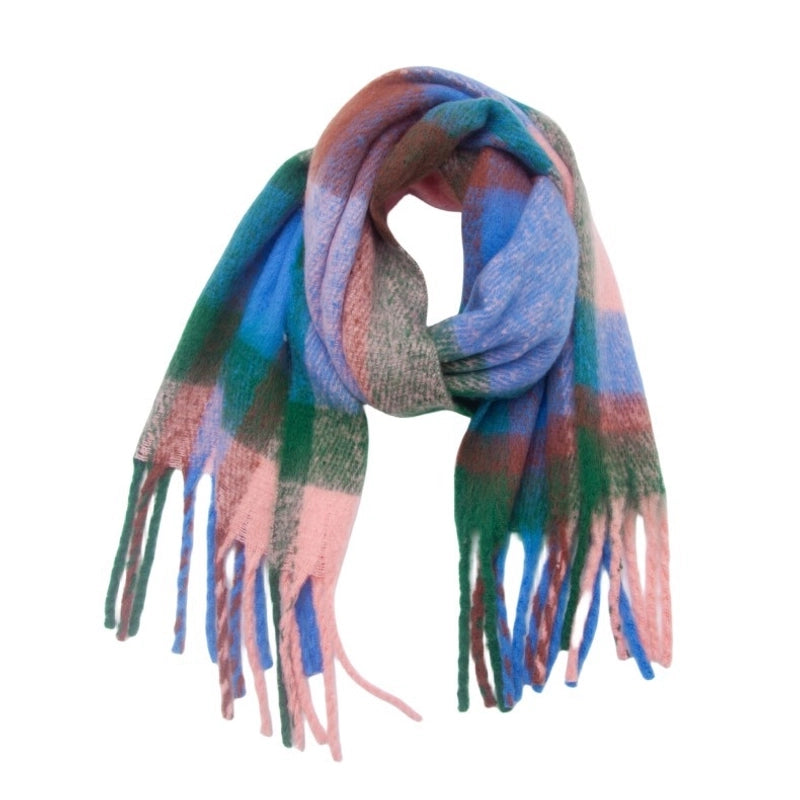 Unisex Casual Minimalist Lattice Polyester Scarf