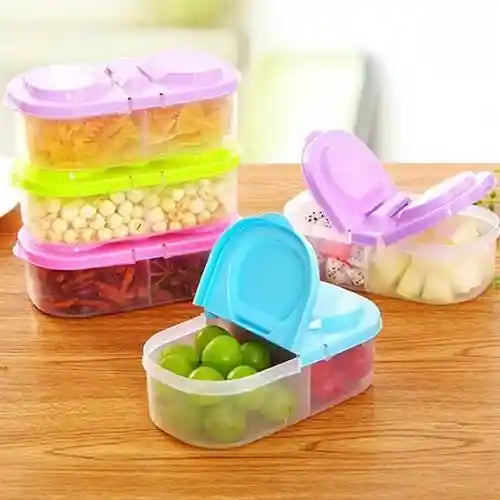 Food Storage Container Two Partition