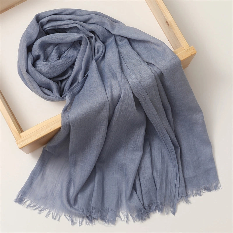 Women's Basic Solid Color Polyester Scarf