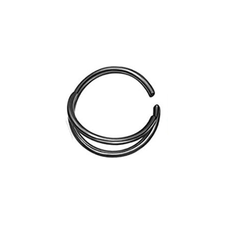 Minimalist Solid Color Stainless Steel Plating Nose Ring 1 Piece