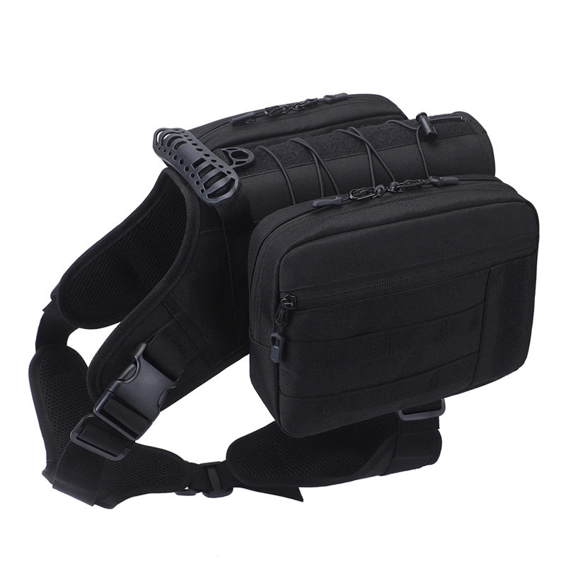 Anti-Horse River New Pet Dog Self-backpack Walking Dog Snack Bag Medium And Large Dog Detachable Dog Bag