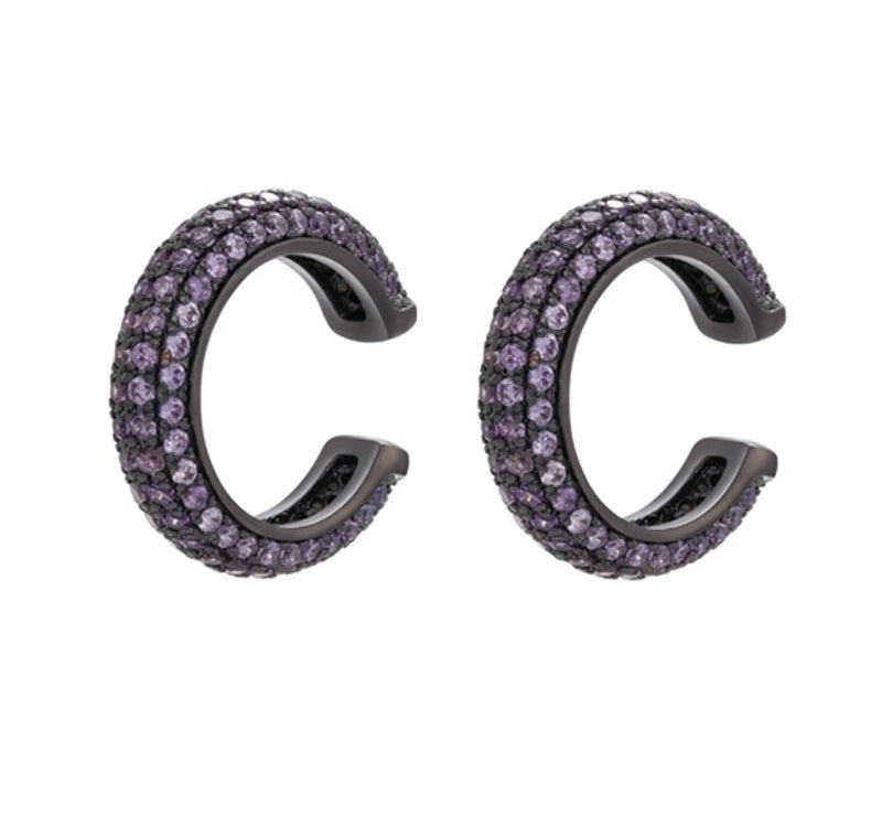 Fashion Geometric Plating Copper Zircon Copper Earrings