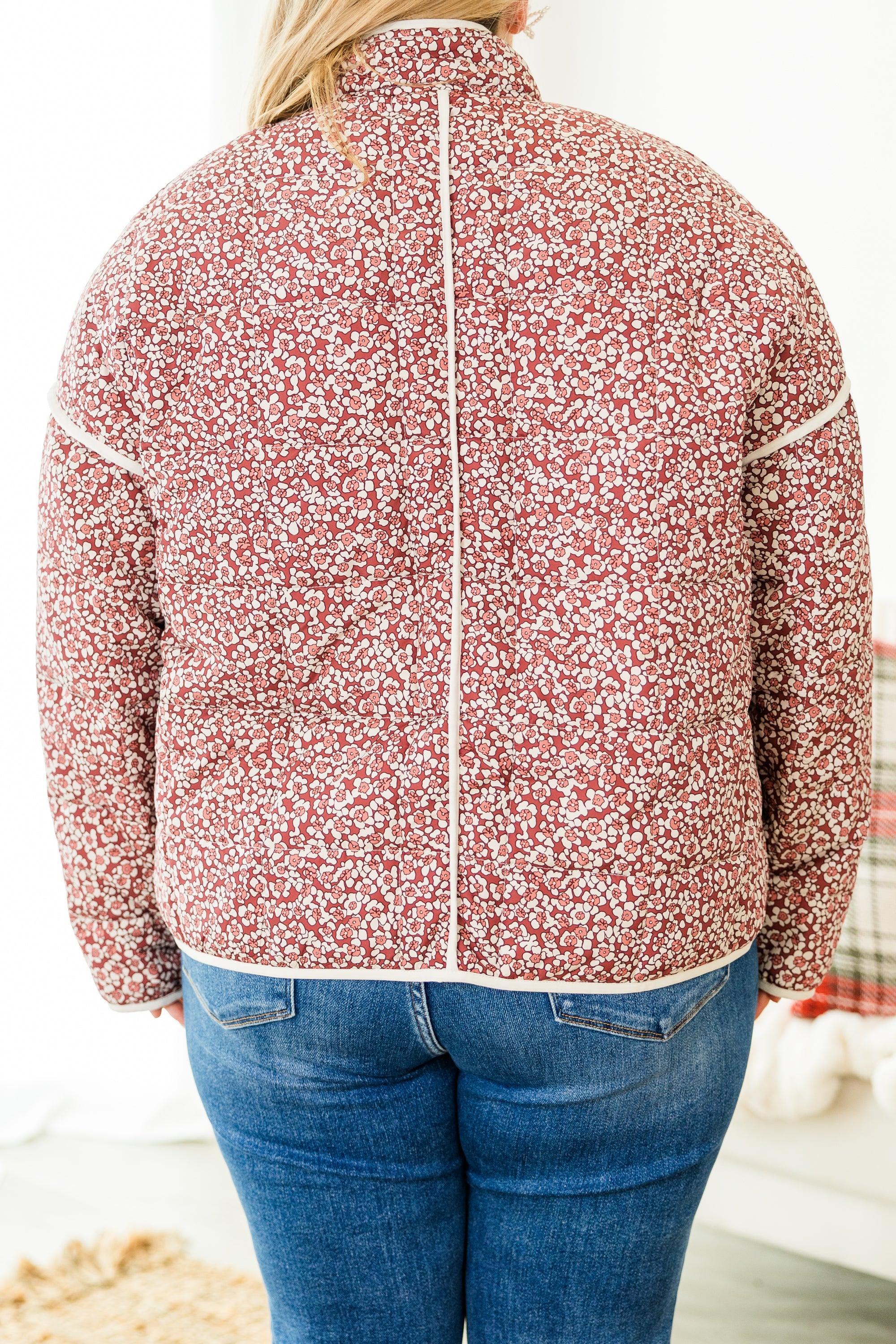 Cozy Meadow Jacket. Maroon