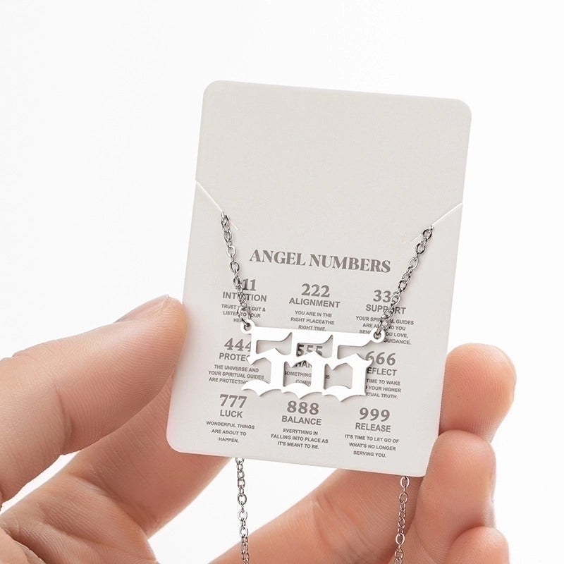 Retro Letter 201 Stainless Steel 18K Gold Plated Plating Stainless Steel Necklaces
