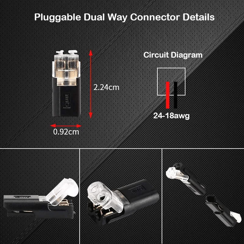 Double-wire Plug-in Connector With Locking Buckle(The more you buy. the more discounts you get)