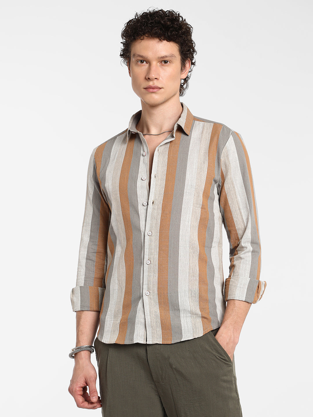 Block-Striped Shirt