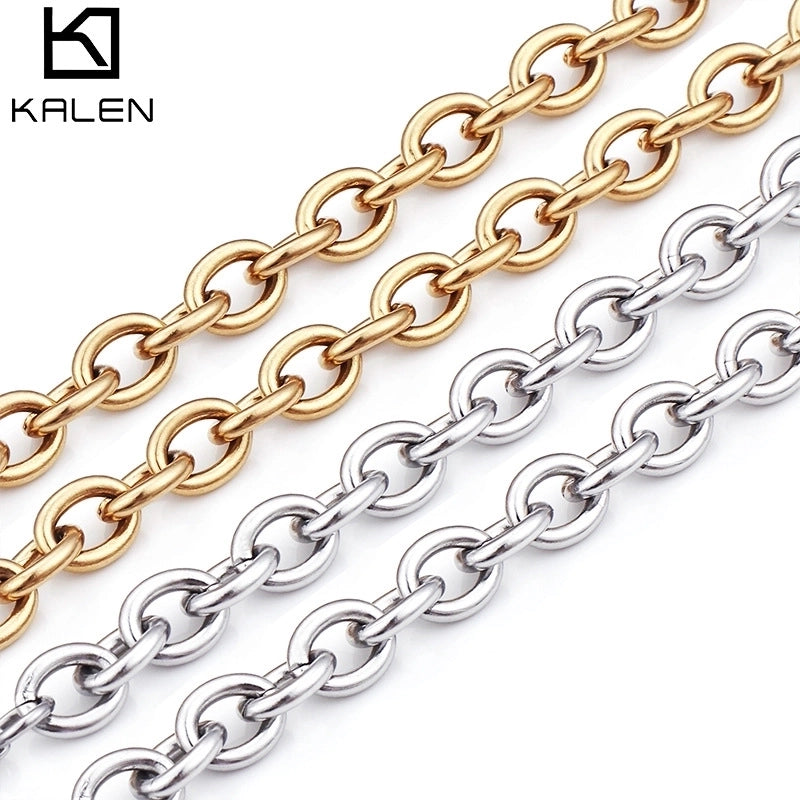Titanium Steel 18K Gold Plated Fashion Plating Geometric Necklace