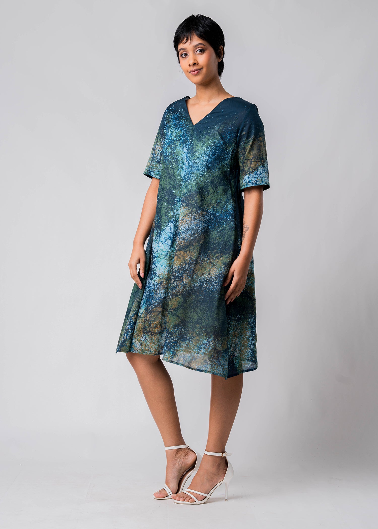 Batik Flare Dress