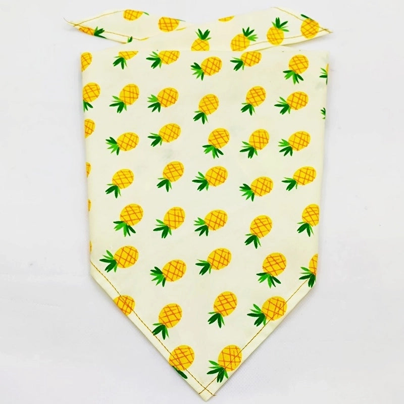 Cartoon Style Cotton Flower Printing Pet Saliva Towel