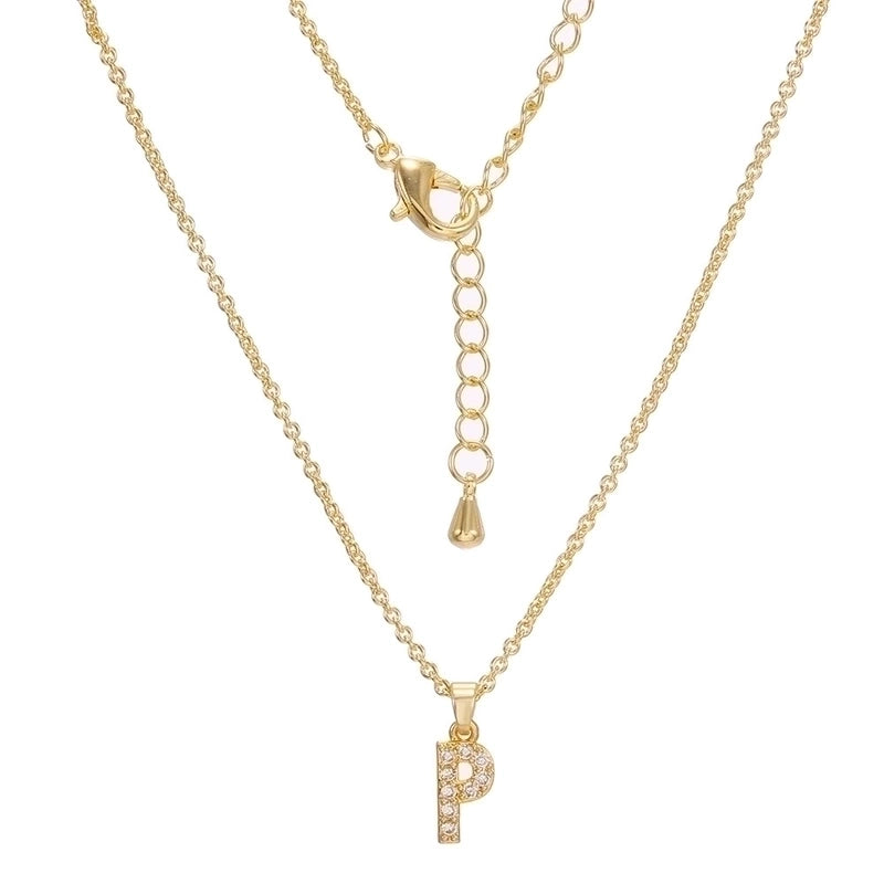 Brass Cable Chain Letter Necklace