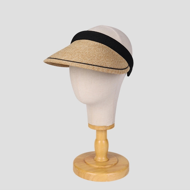 Women's Vacation Modern Style Color Block Solid Color Big Eaves Curved Eaves Sun Hat