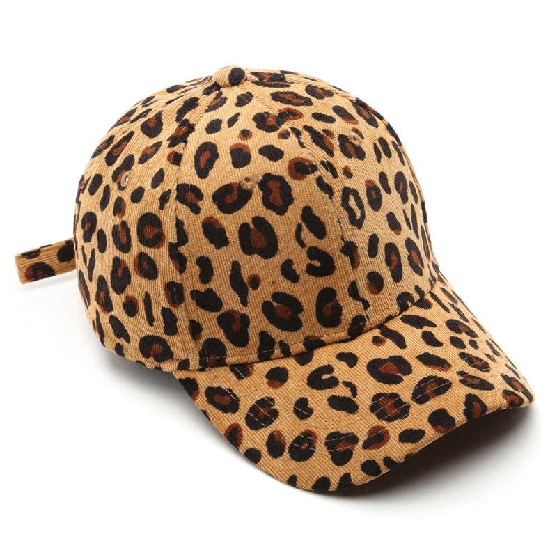 Unisex Vintage Style Classic Style Leopard Curved Eaves Baseball Cap