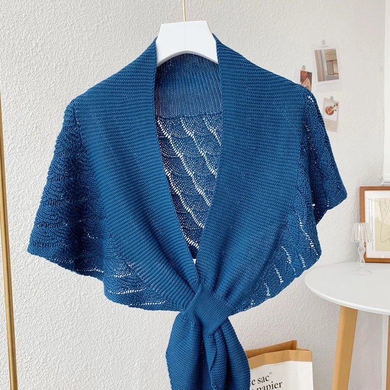 Women's Sweet Solid Color Polyester Shawl