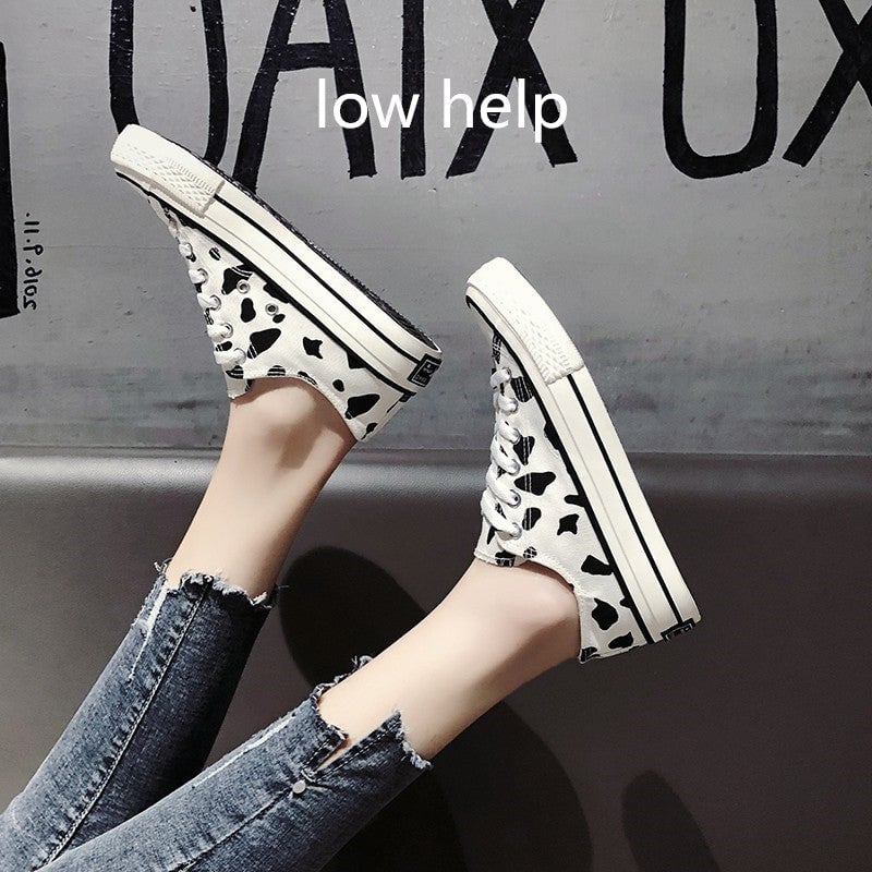 Cow canvas shoes KF90617