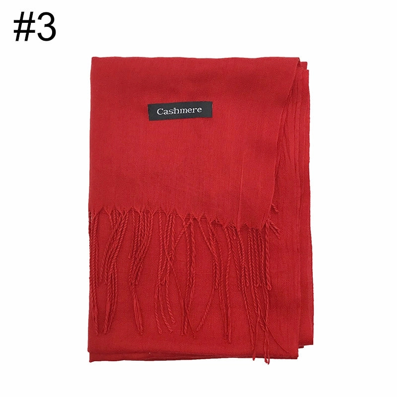 Thin Cotton And Linen National Two Tassel Ladies Scarf Shawl 100g A Generation Of Hair