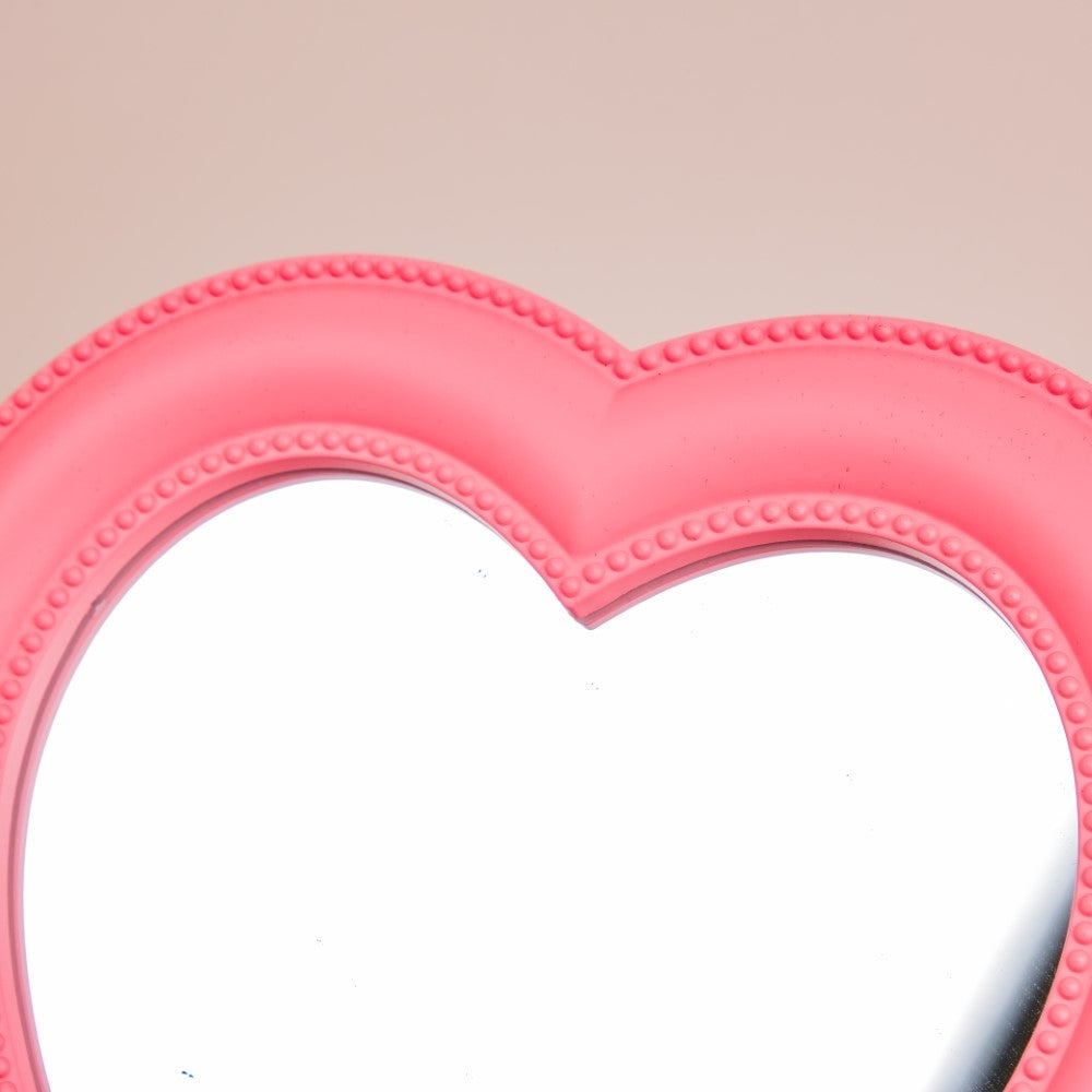Hearty Desk Mirror Pink Small