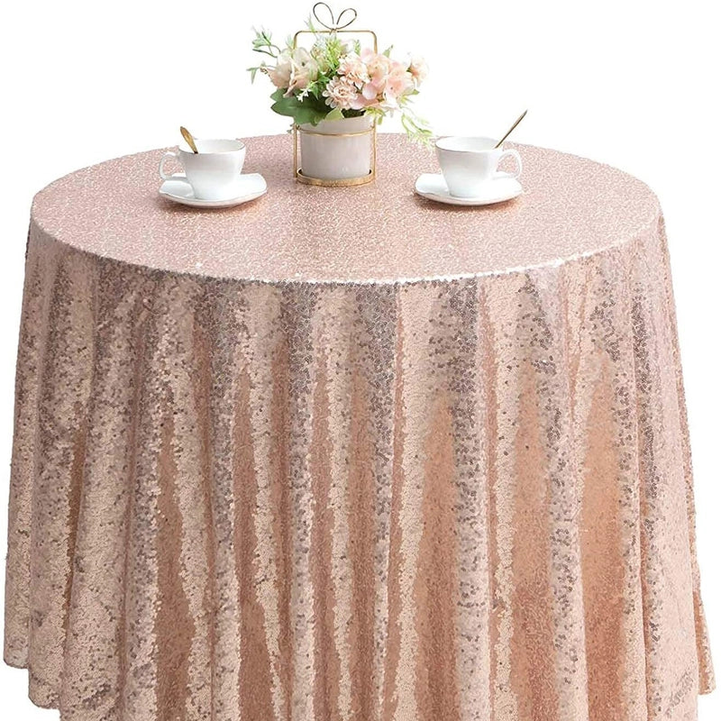 IG Style Sequins Solid Color Polyester Tablecloths