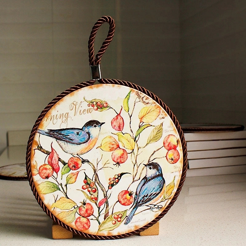 Casual Vacation Flower Ceramic Placemat 1 Piece