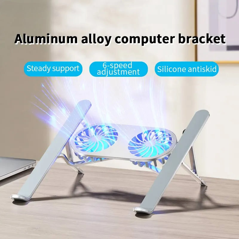 LAPTOP STAND WITH COOLING FAN ALUMINUM ALLOY BRACKET FOR GAMING LAPTOPS