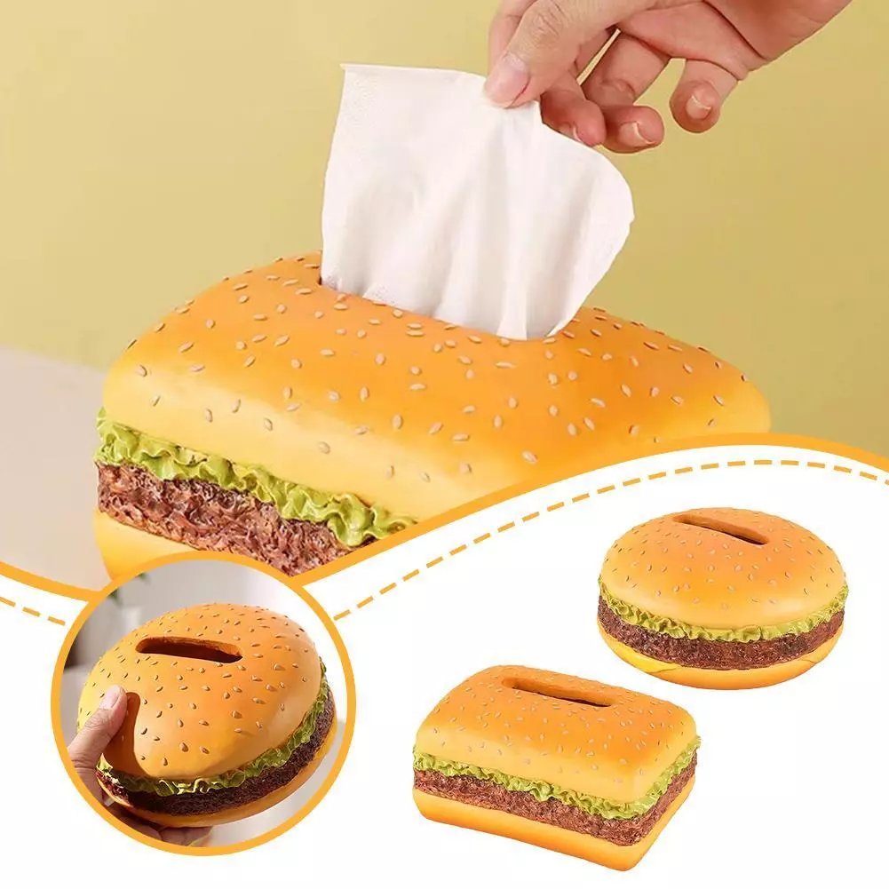 🔥Last Day Promotion - 49%OFF🔥Funny Hamburger Magnetic Tissue Box