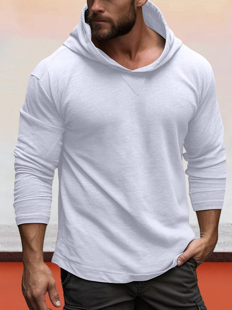 Lightweigt 100% Cotton Hooded Top