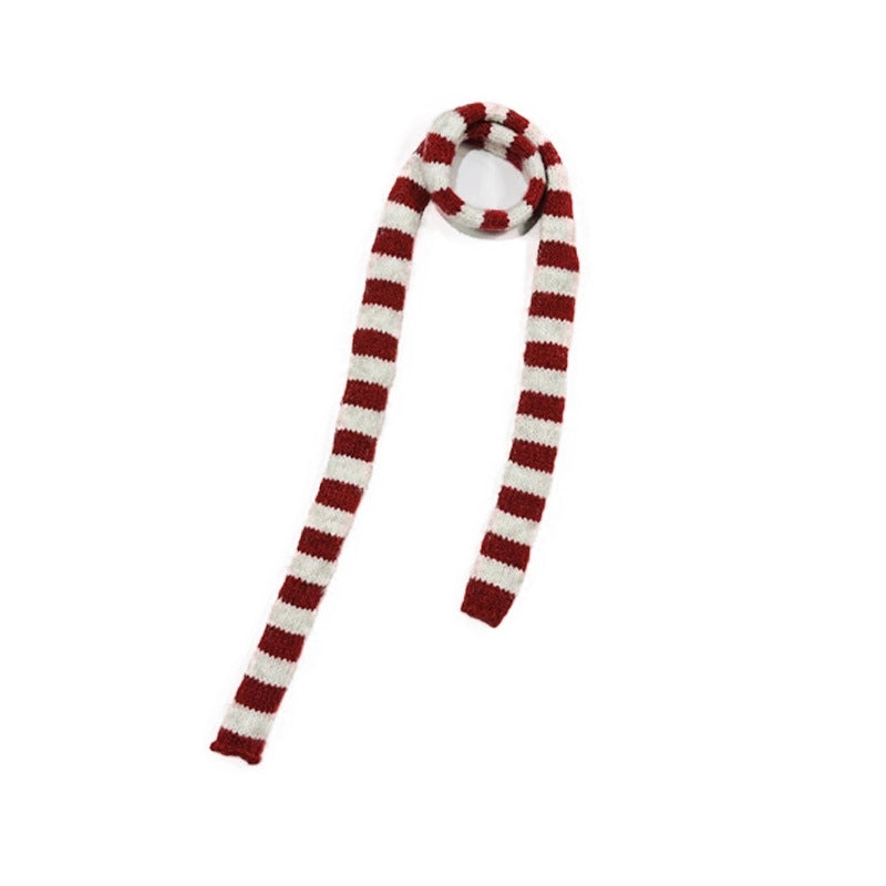 Women's Streetwear Stripe Spandex Polyester Acrylic Scarf