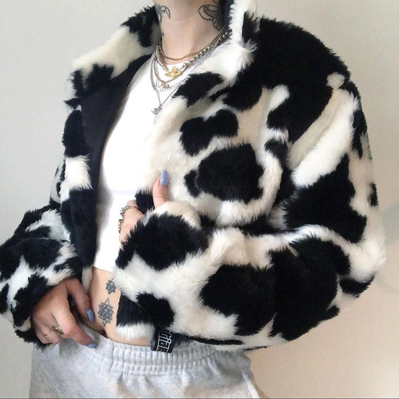 Harajuku cow jacket KF81710