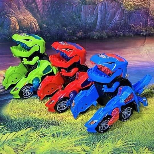 🔥  Special Sale 48% OFF🎁 LED DINOSAUR TRANSFORMATION CAR TOY