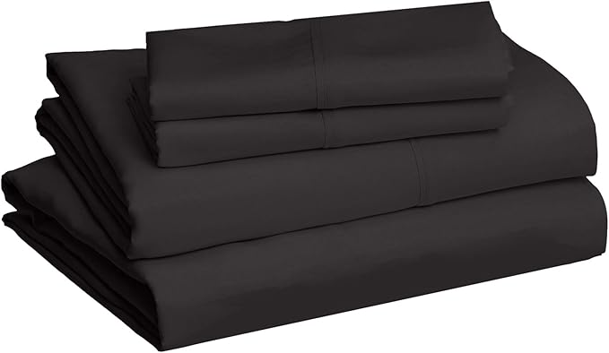 Basics Lightweight Super Soft Easy Care Breathable Comfortable Microfiber 4 Piece Bed Sheet