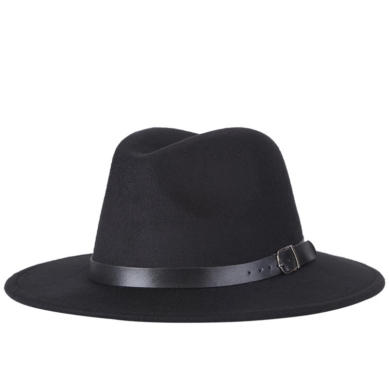 Autumn And Winter New Style Woolen Jazz Hat Fashion Women's Hat Top Hat Factory Bag Hair Band