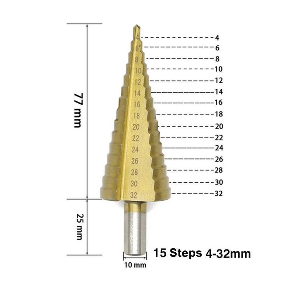 itanium Step Drill (3 pieces)