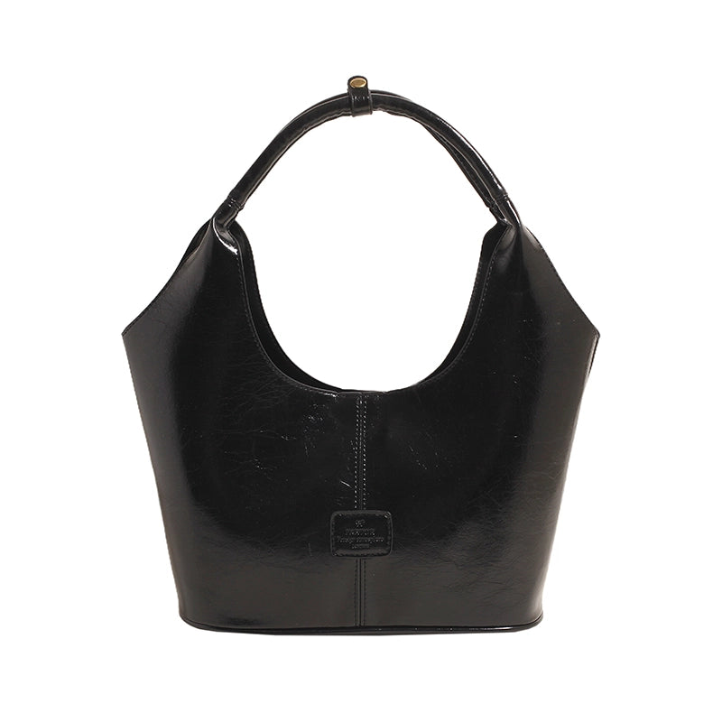 Women's Pu Leather Solid Color Streetwear Square Magnetic Buckle Shoulder Bag