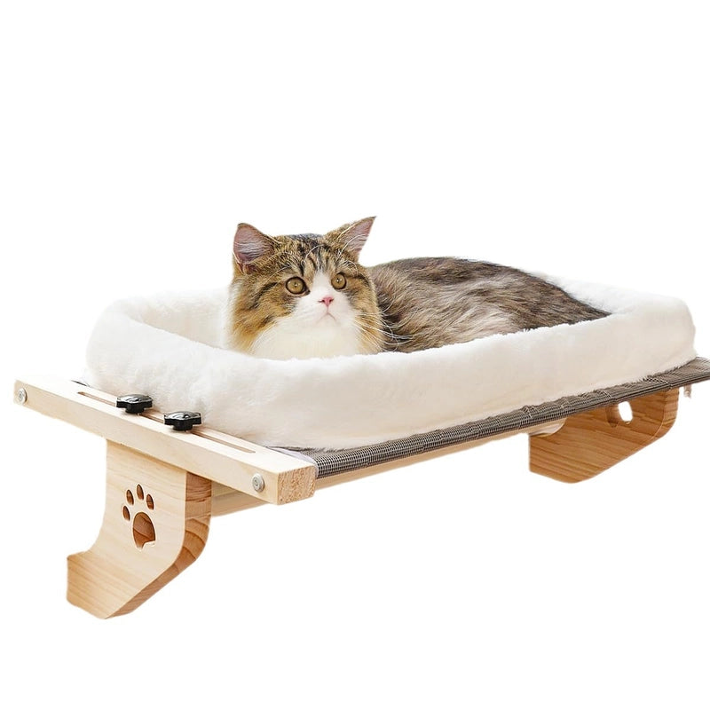 Minimalist Classic Style Wood Solid Color Pet Bed
