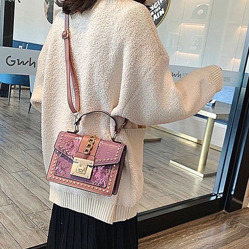 Women's All Seasons Pu Leather Classic Style Handbag