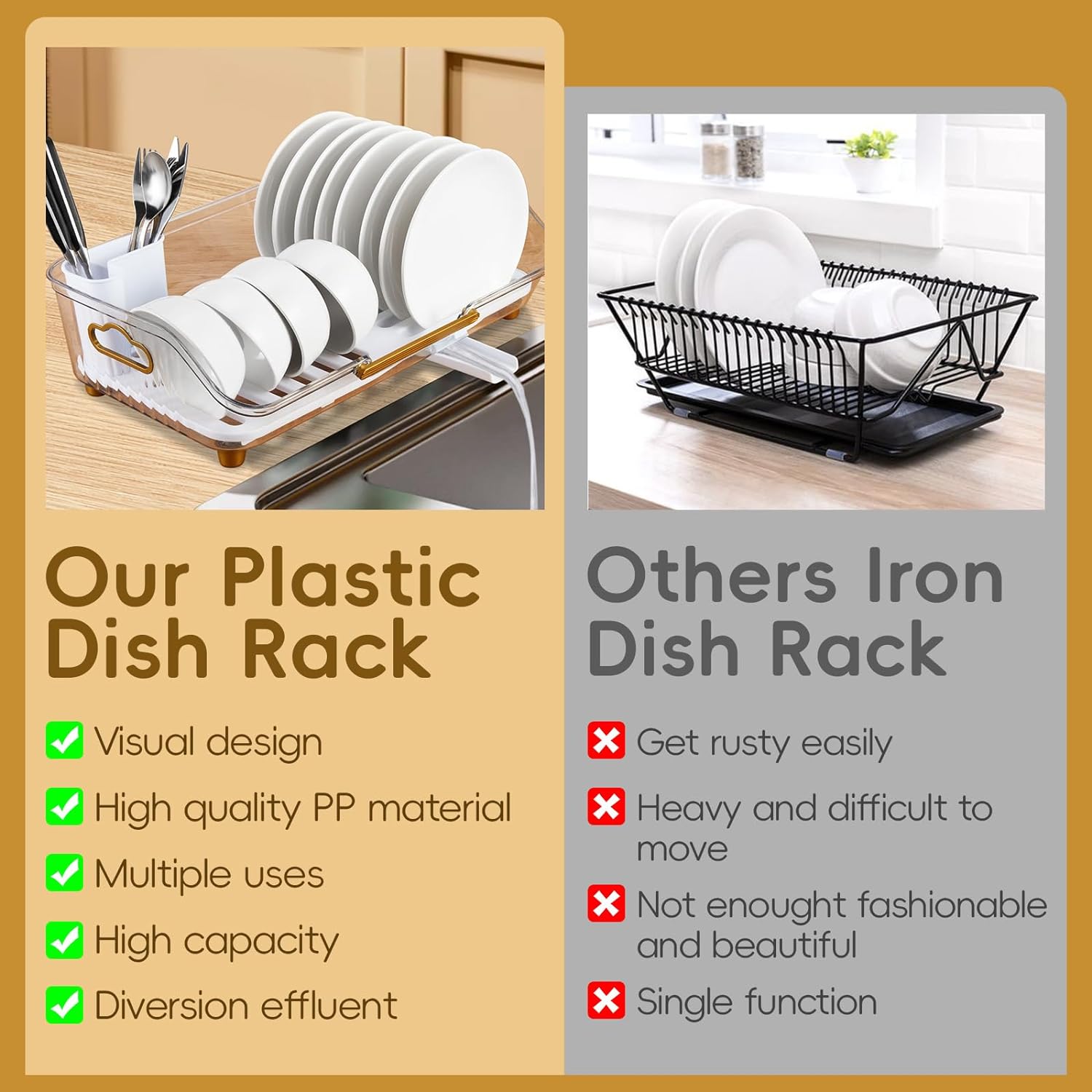 Dish Drying Rack Over Sink Suitable For All Kinds Of Dishes