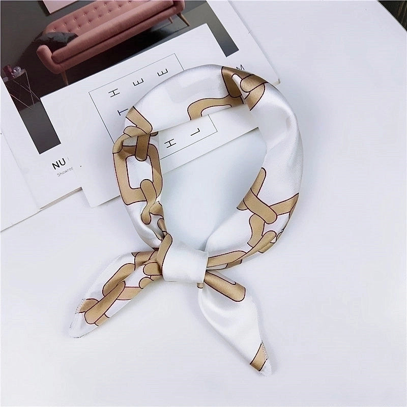 New Spring And Autumn Summer Small Silk Scarf Small Square Towel Women's Professional Variety Decorative Printed Scarf Scarf