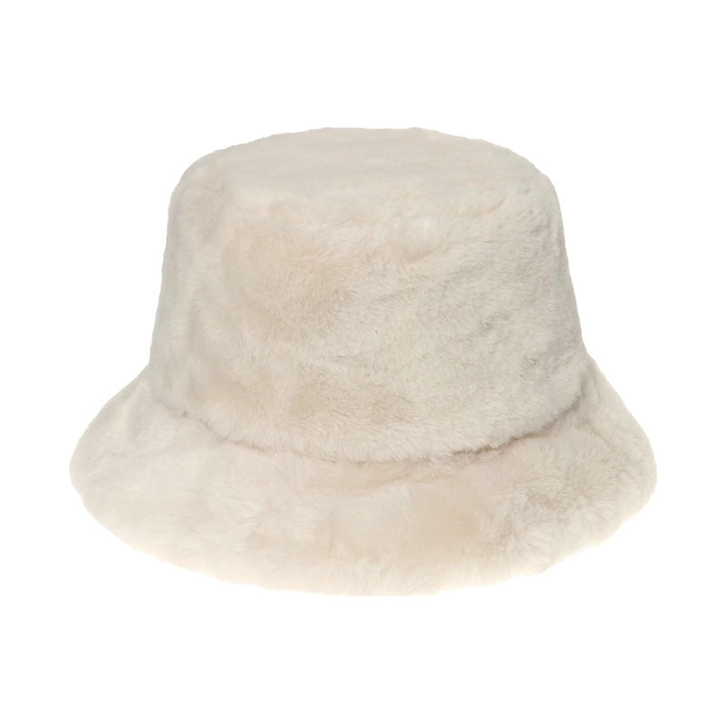 Women's Fashion Solid Color Flat Eaves Bucket Hat