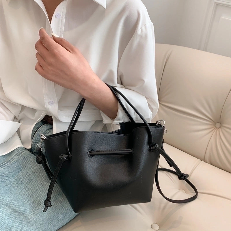 Women's Medium All Seasons Pu Leather Basic Bucket Bag