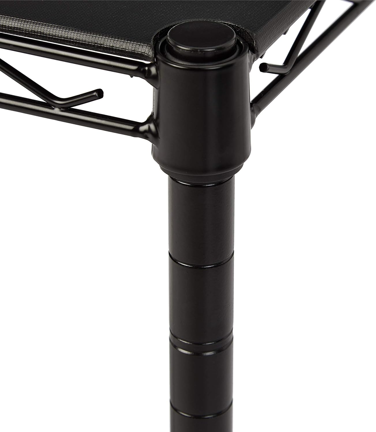 Amazon Basics 4-Shelf Steel Wire Storage Rack, Adjustable, Sturdy, Easy Assembly, 13.4 D x 23.2 W x 48 H in, Black
