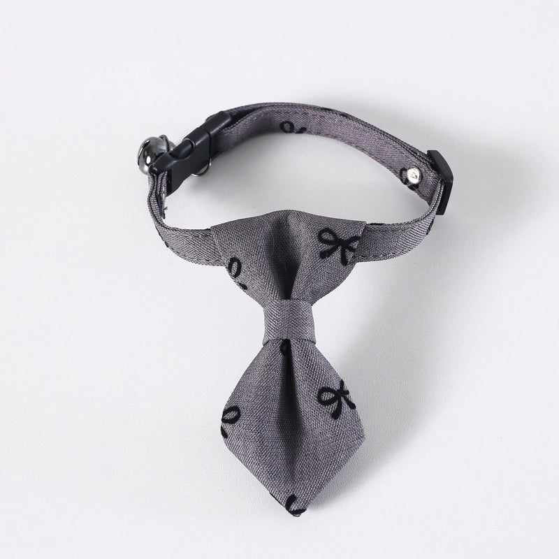 Pet  Bow Tie Tie Adjustable Cat Dog Collar Collar Bell Accessories